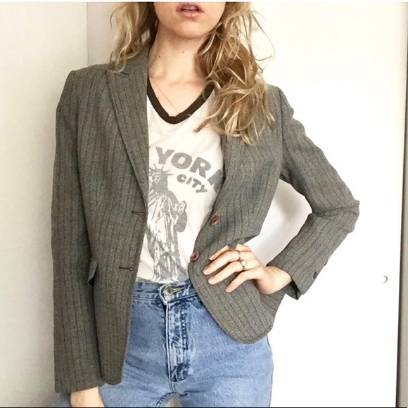 Vintage Pinstripe Blazer - Picture 3 of 4